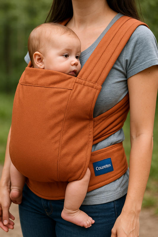 Telas COBRE para crear Bolso porta Bebé.
