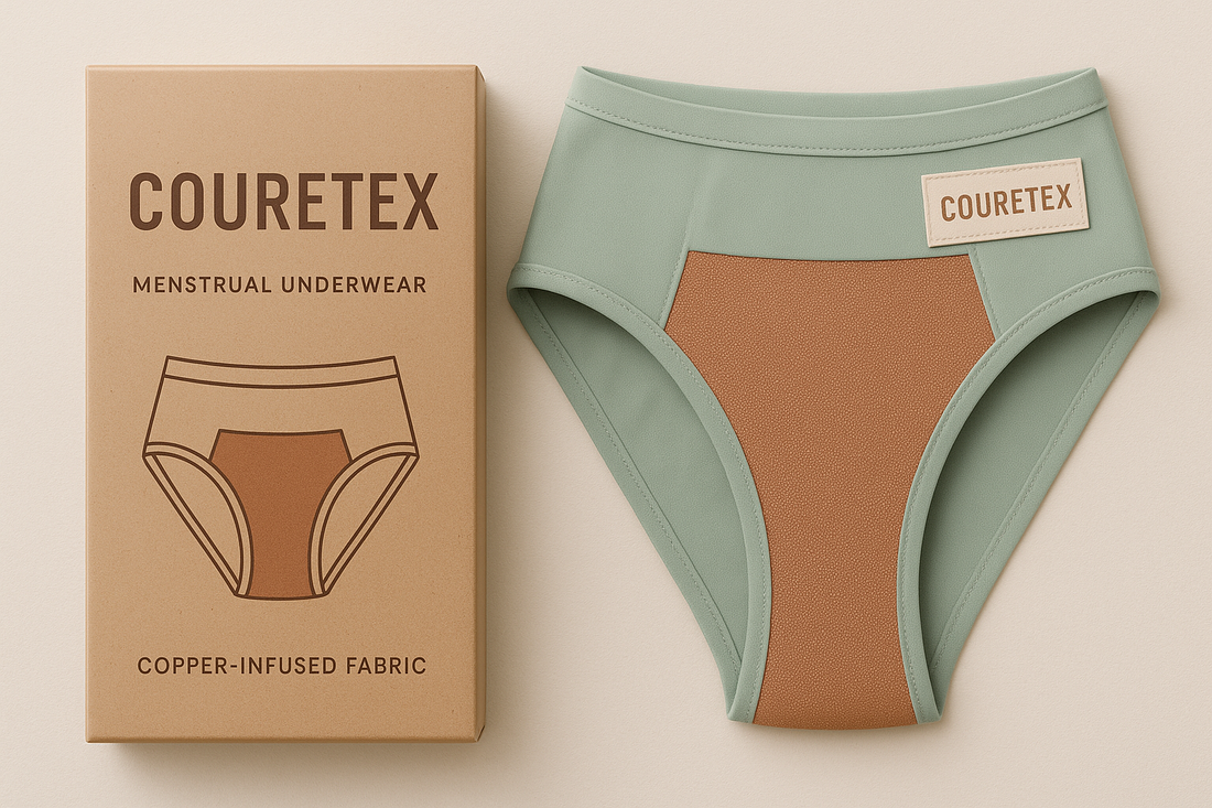 Calzón Menstrual creado con Telas COBRE, no más infecciones Urinarias.