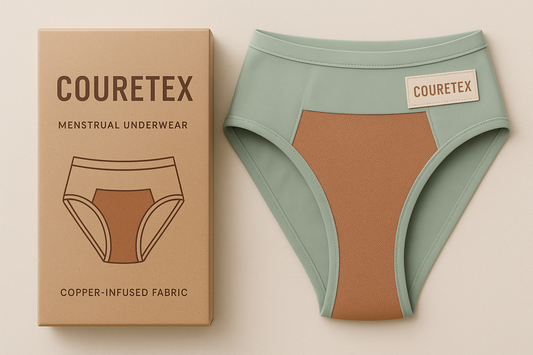 Calzón Menstrual creado con Telas COBRE, no más infecciones Urinarias.