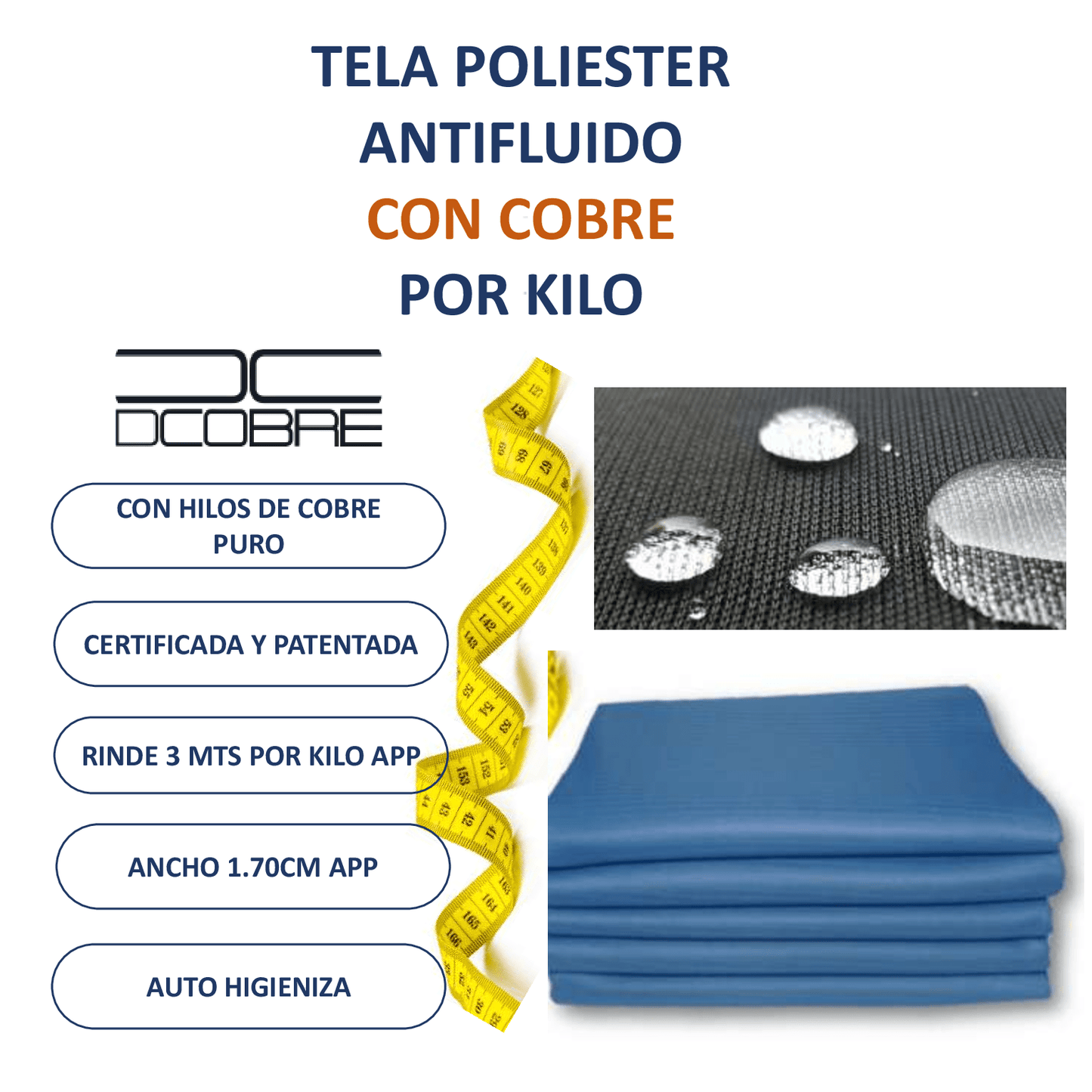 VARIAS Telas con Cobre para Bodys de mascotas -post operatorio y más.