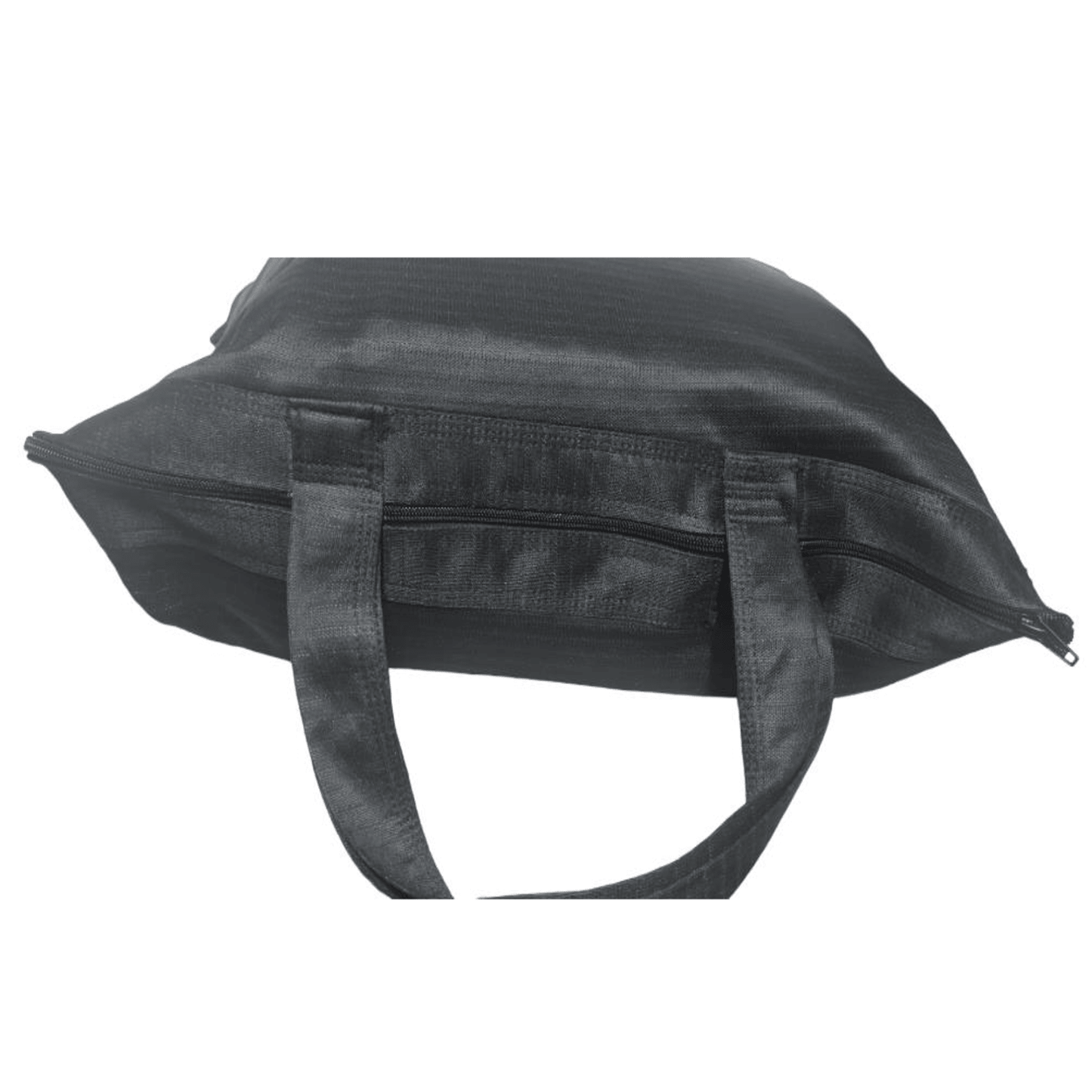 Bolsa gruesa, GRANDE NEGRA con COBRE, Forro y Cierre, NUEVA.