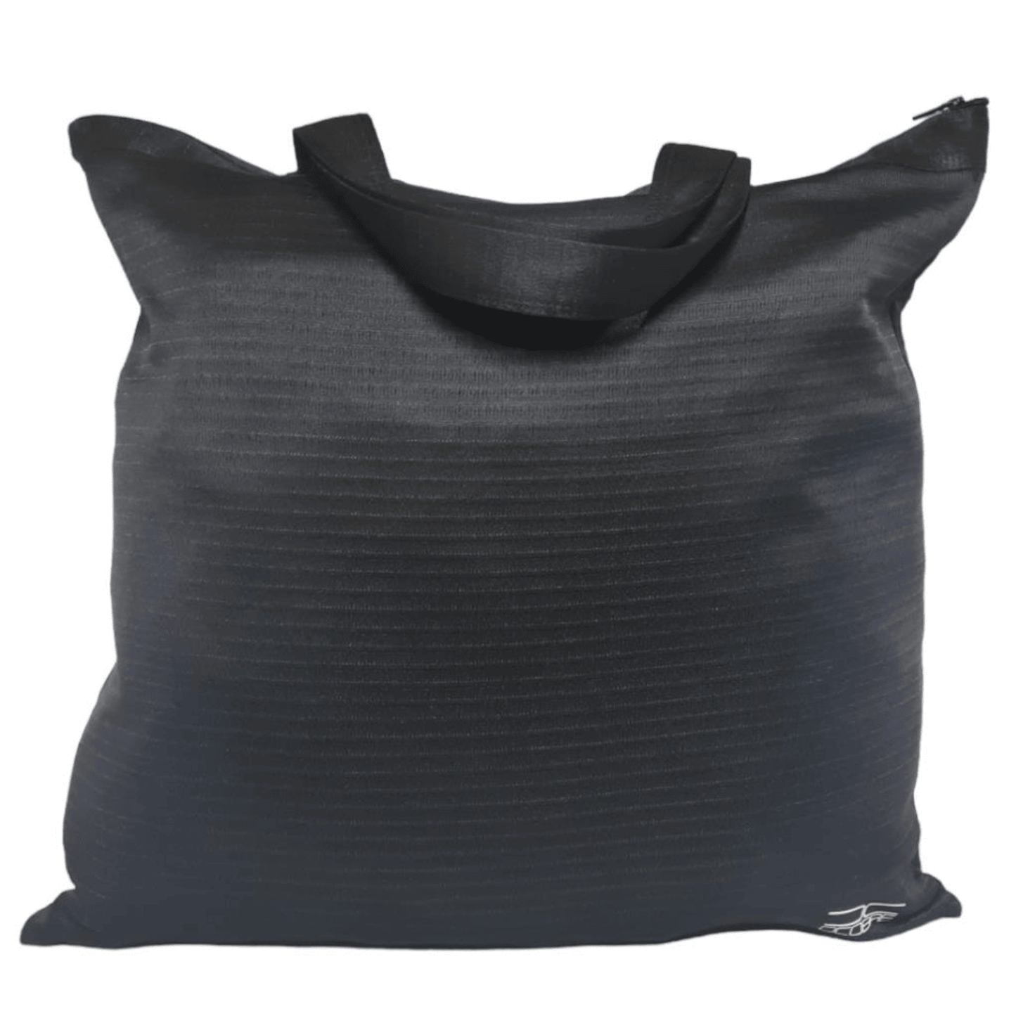 Bolsa gruesa, GRANDE NEGRA con COBRE, Forro y Cierre, NUEVA.