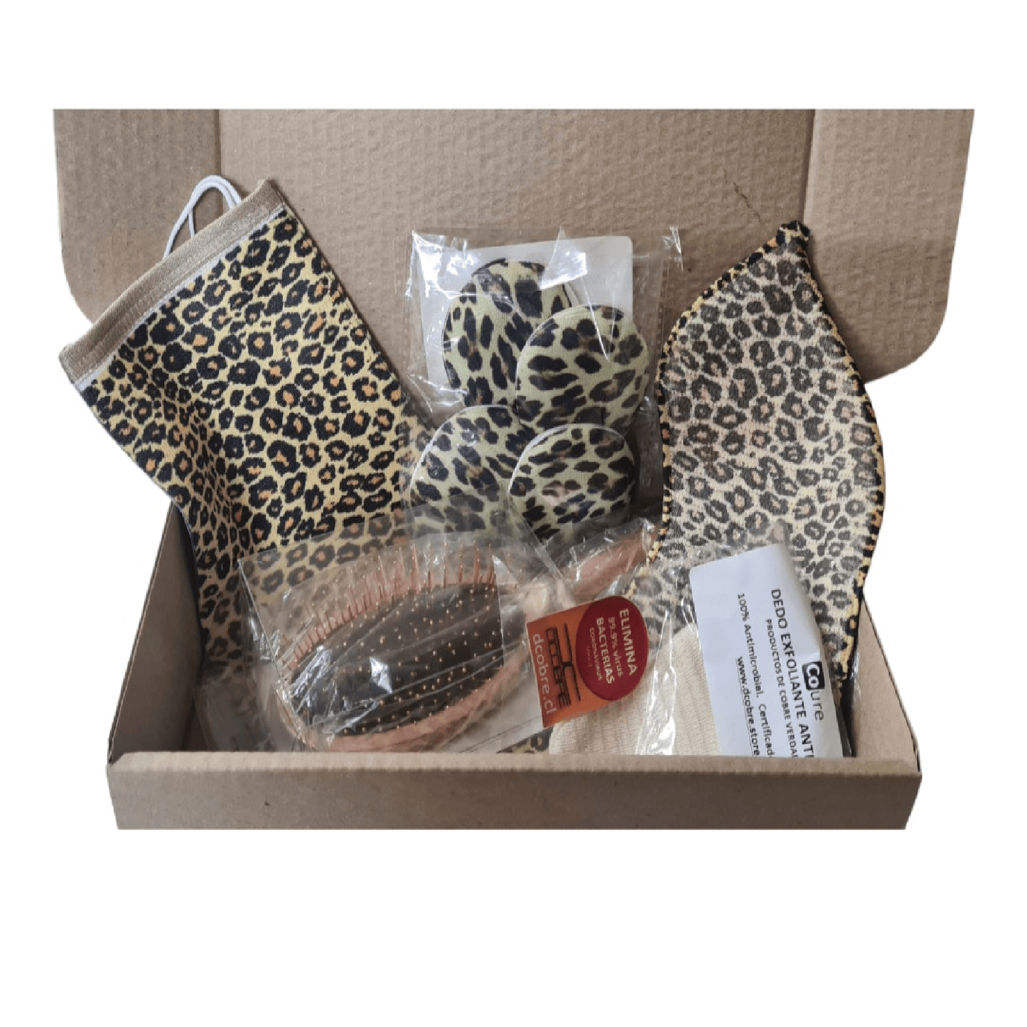 Set Belleza Animal Print en Cobre, NUEVO.