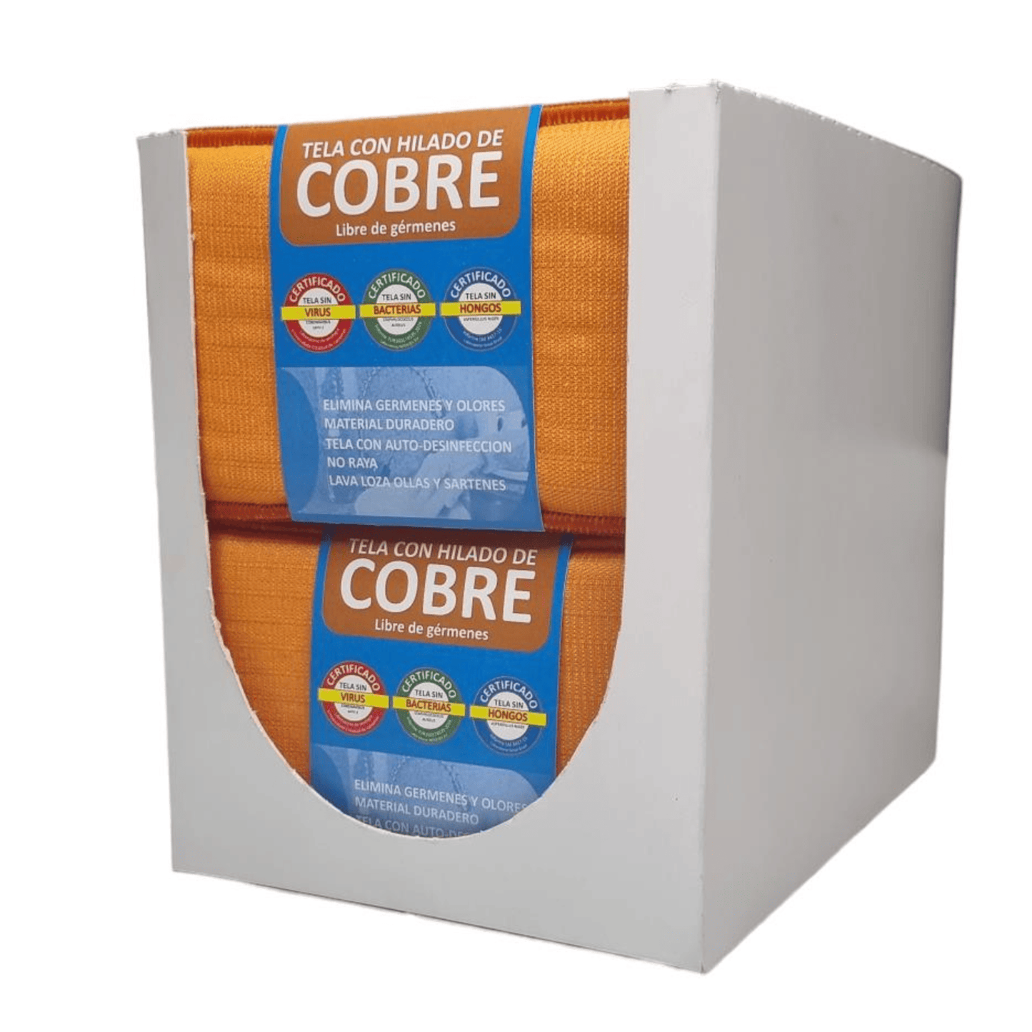 Caja 20 UNIDADES Esponjas Cobre Larga Vida 10x15, X MAYOR.