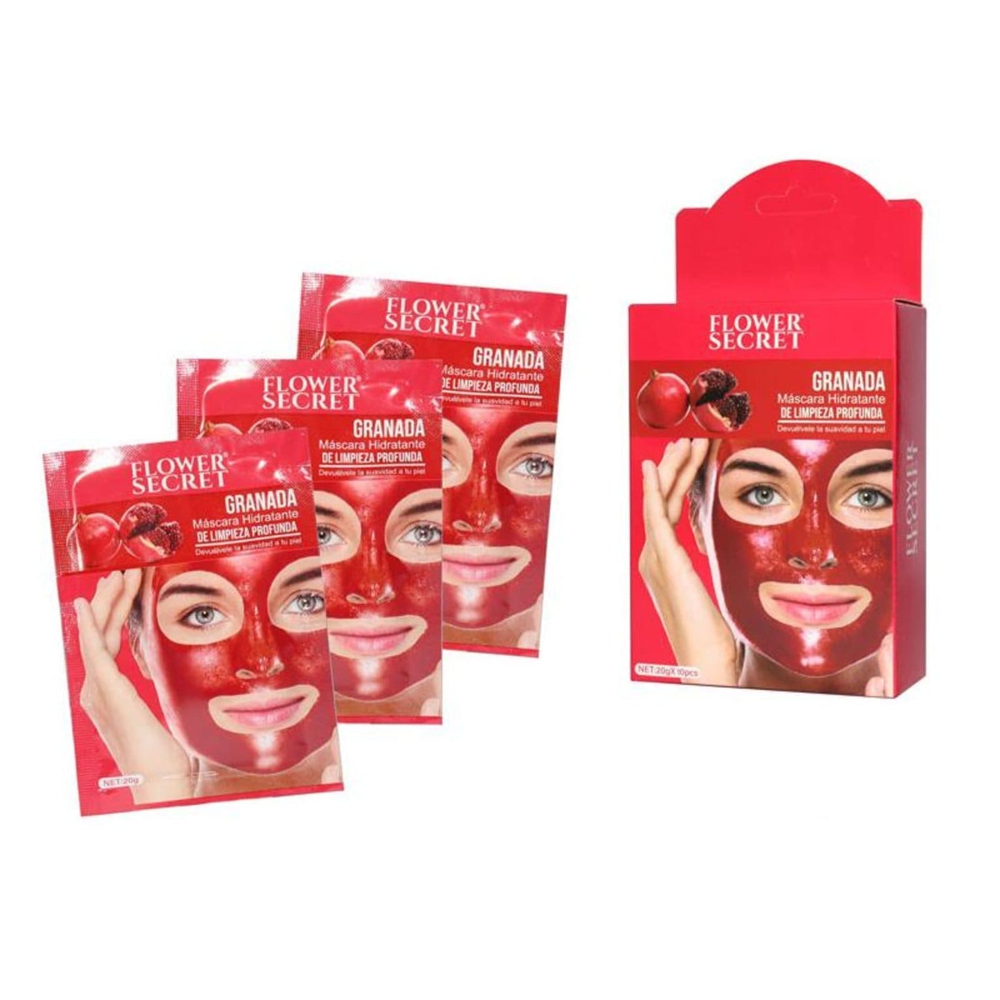 Caja 10 mascarillas facial hidratante GRANADA