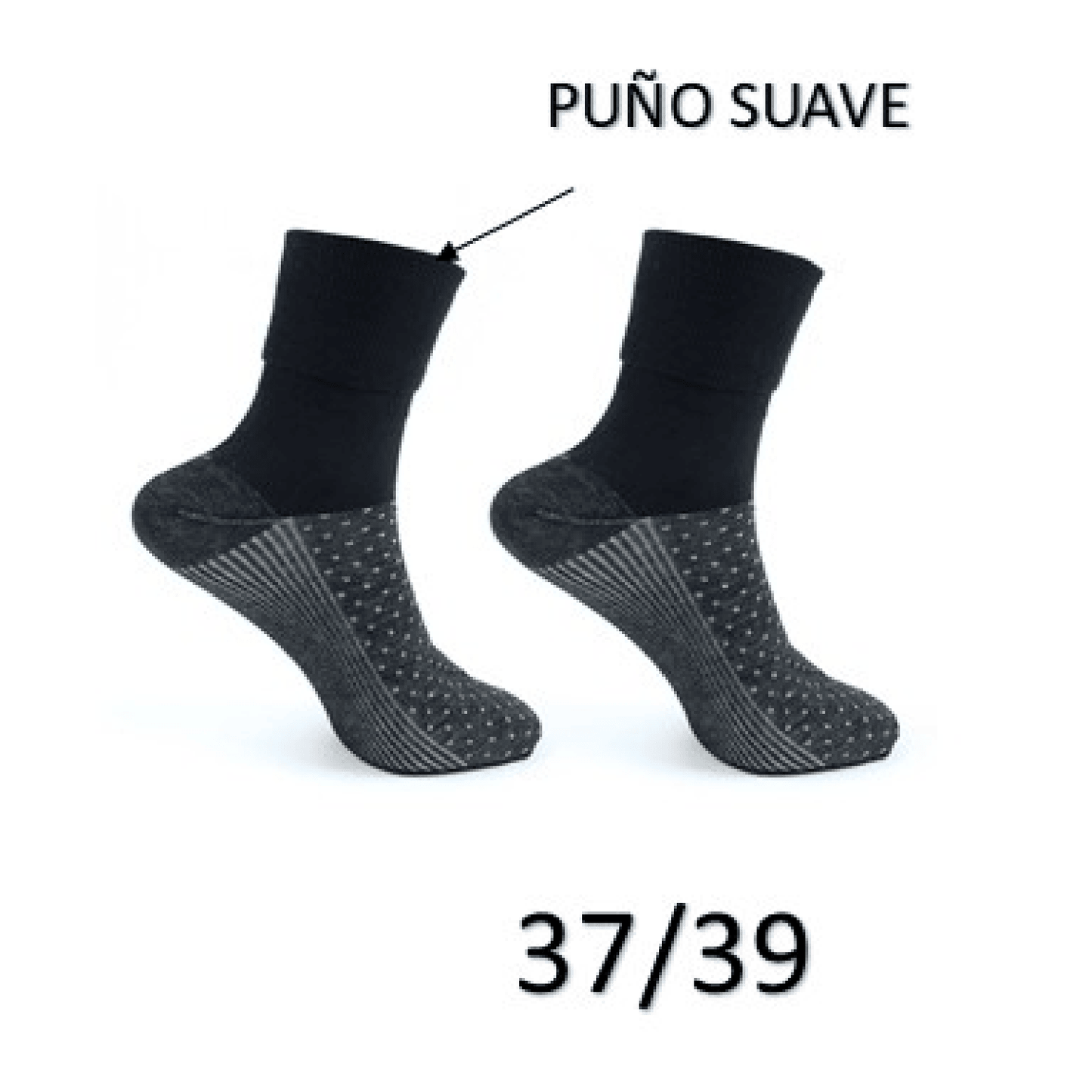 2 Par de calcetín puño SUAVE. Con cobre, LIQUIDACIÓN COD 26472.