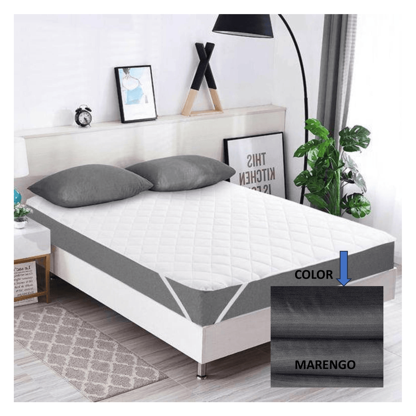 SUPER OFERTA Cubre Colchon GRUESO color marengo pocas unidades.