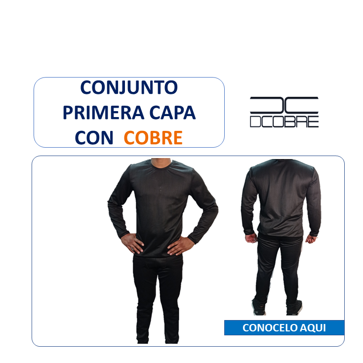 Primera Capa (conjunto) con COBRE activo UNISEX, OFERTA DEL MES, LIQUIDACIÓN. - DCobre
