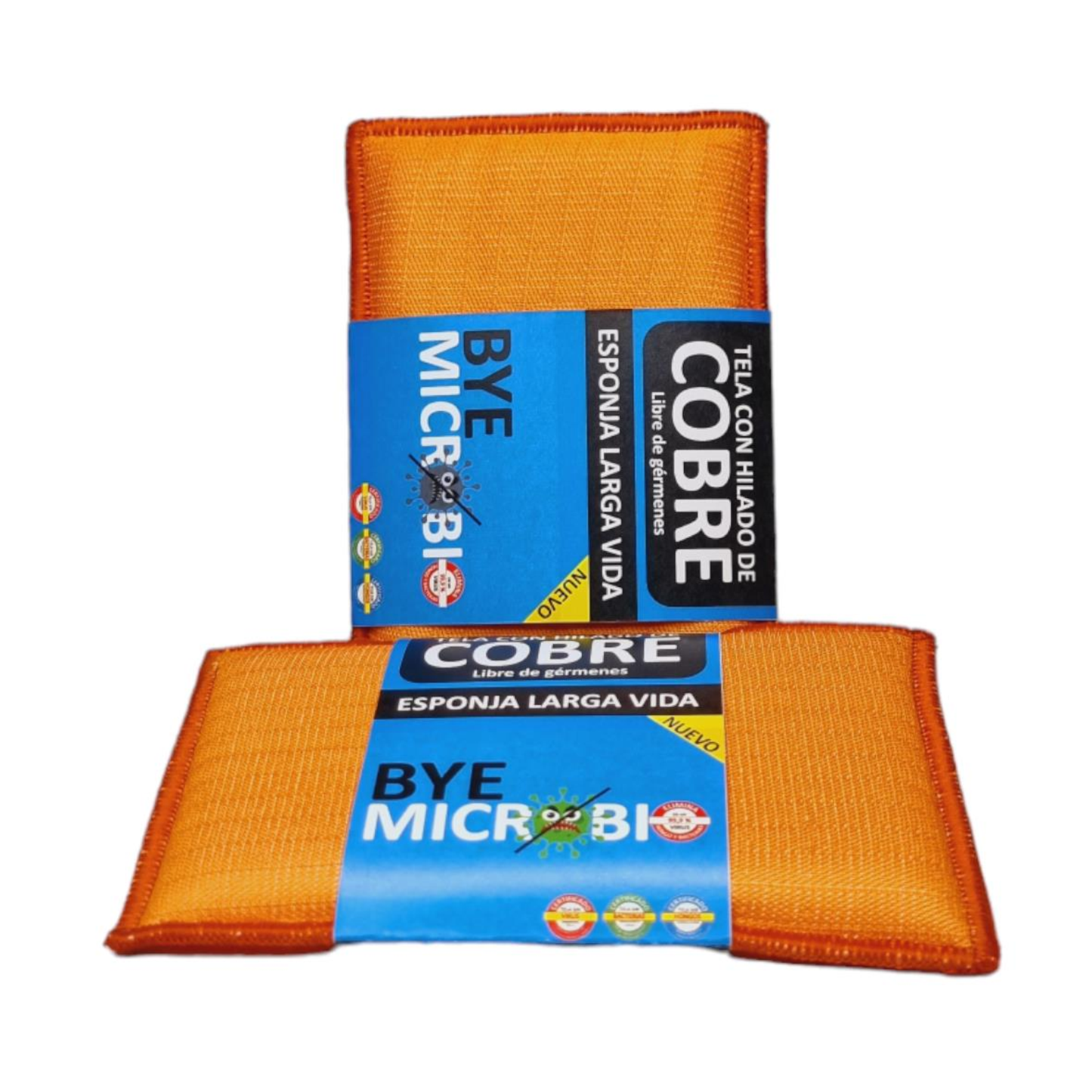 1 UNIDAD Esponja Cobre Larga Vida 10x15, BYE MICROBIO.