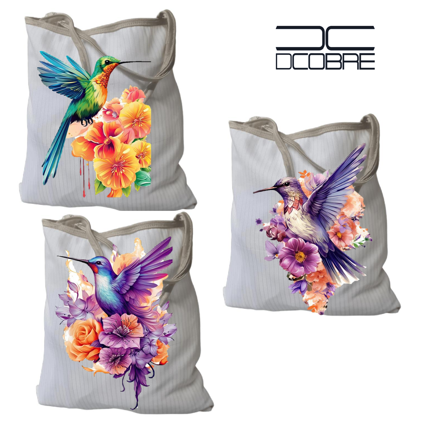Pack 3 Bolsas modelo FULL COLIBRÍ con Cobre, NUEVO