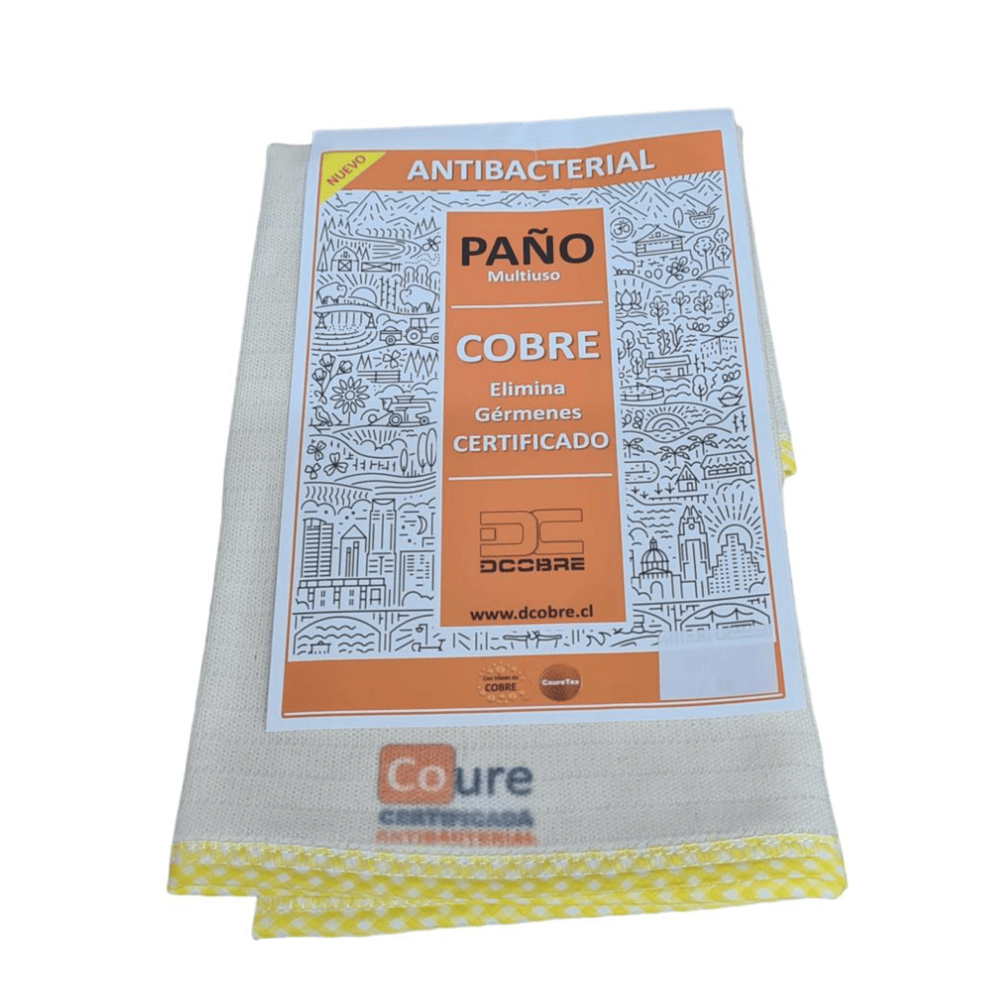 Paño con COBRE activo Multiuso 35x45 (vivo colores)