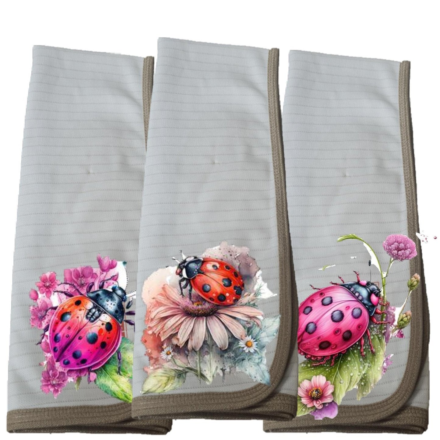 Pack 3 paños de platos absorbente CHINITA 2, tela cobre activo (grueso).