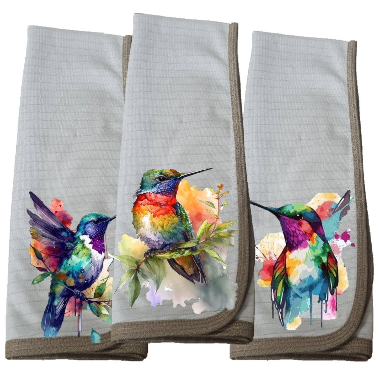 Pack 3 paños de platos absorbente COLIBRÍ MAGIC, tela cobre activo (grueso).
