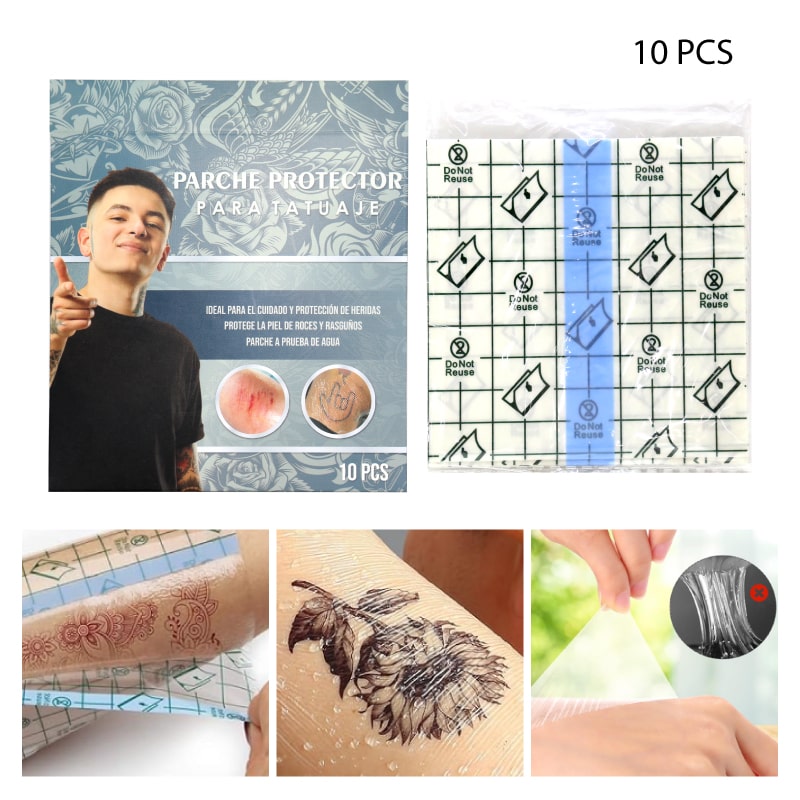 Set 10 Parches Protector para Tatuajes