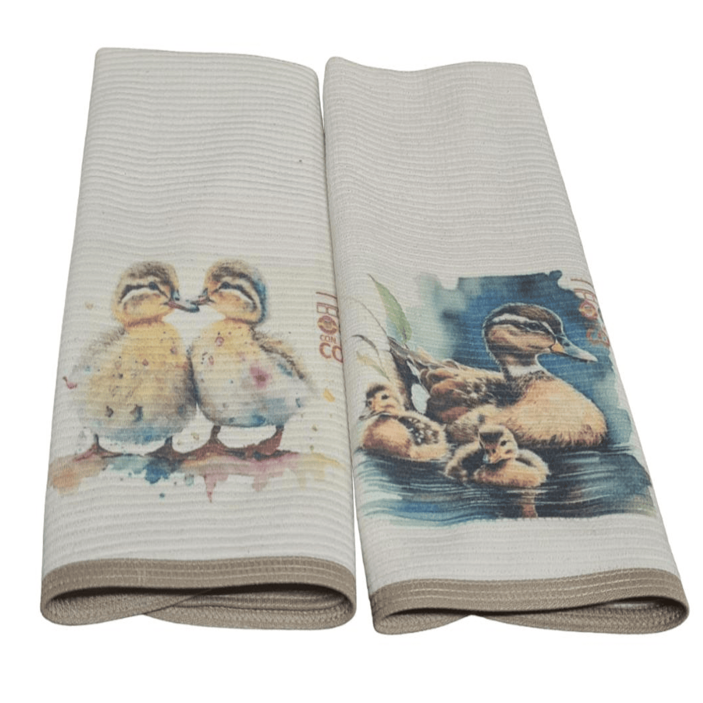 Pack 2 Paños platos Polycotton con Cobre ,PATITOS LIQUIDACIÓN, NUEVO.