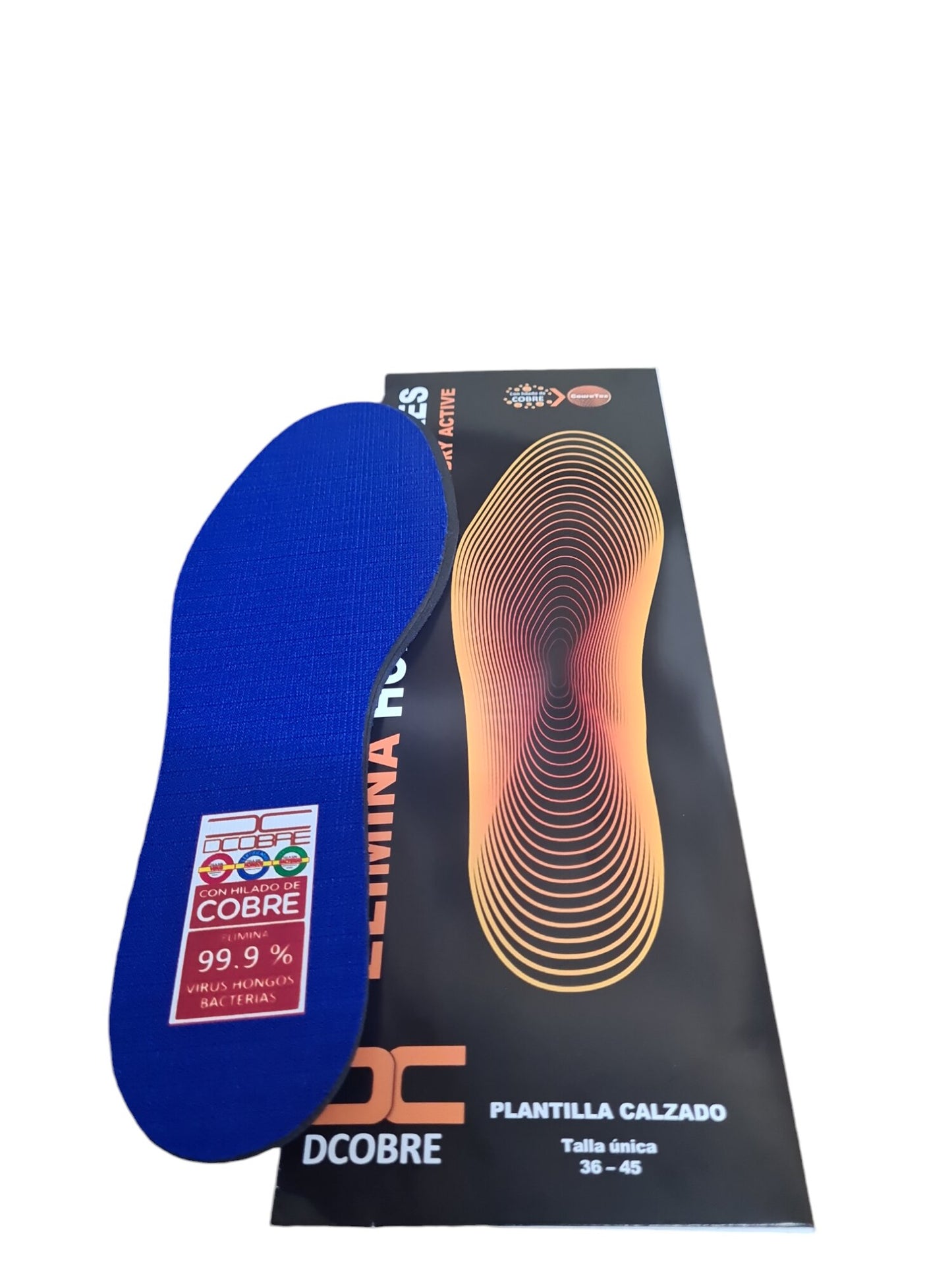 SUPER OFERTA 6 Pares Plantillas Cobre color AZUL ajustable, elimina mal olor e humedad.
