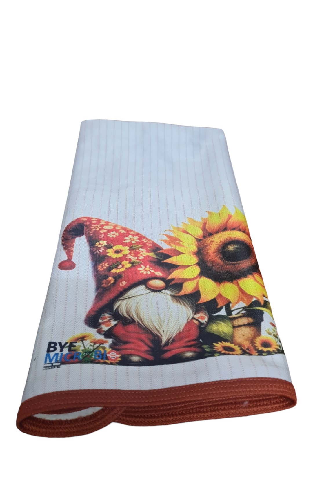 1 Unidad Paño Loza cobre, varios diseños, BYE MICROBIO, DUENDE GIRASOL.
