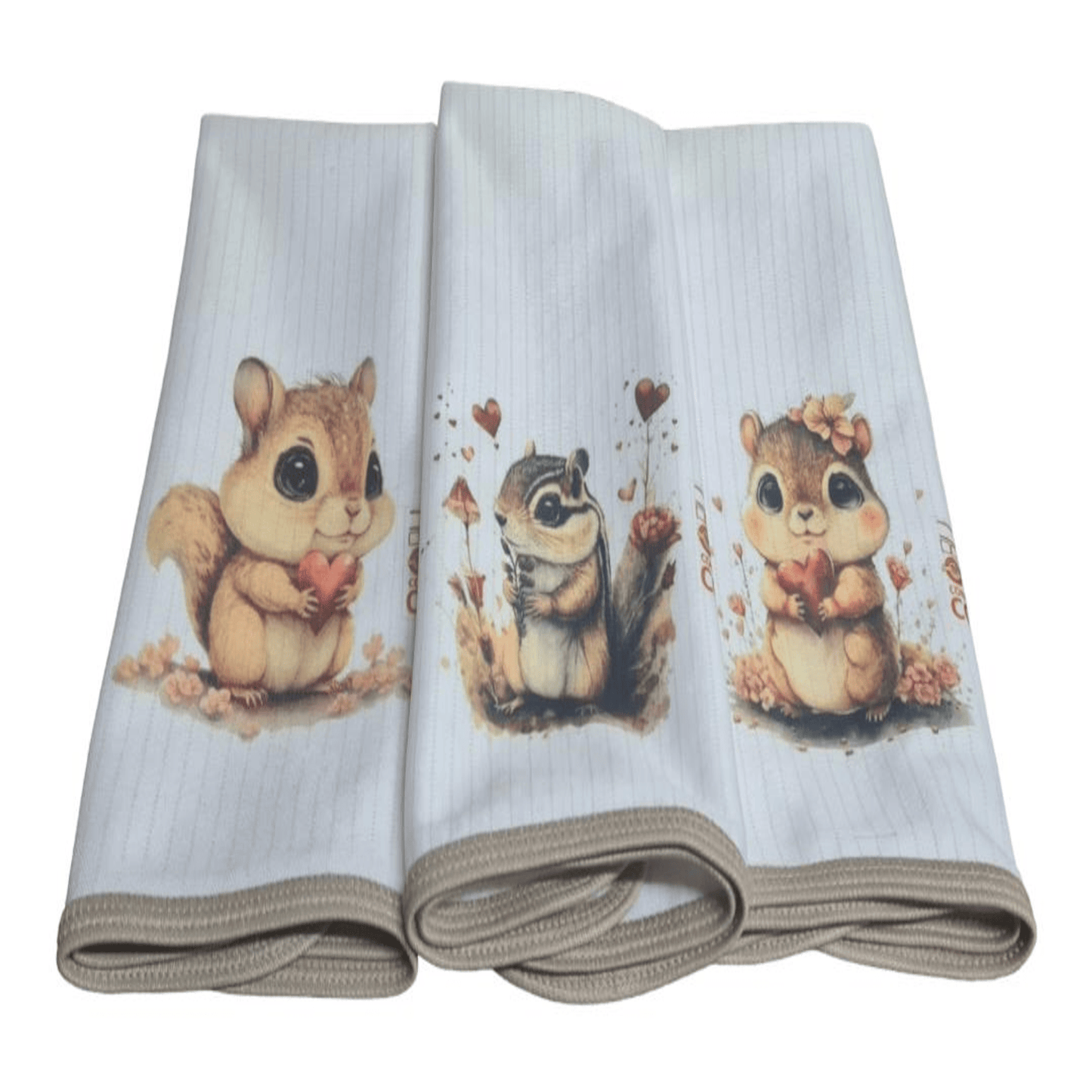 Pack 3 paños de platos absorbentes ARDILLAS , tela cobre activo (grueso) NUEVO, OFERTA DEL MES