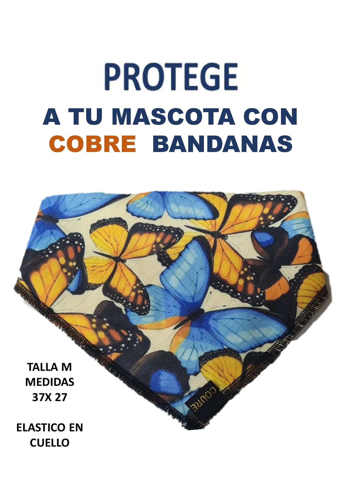 Bandana Cobre Mariposas