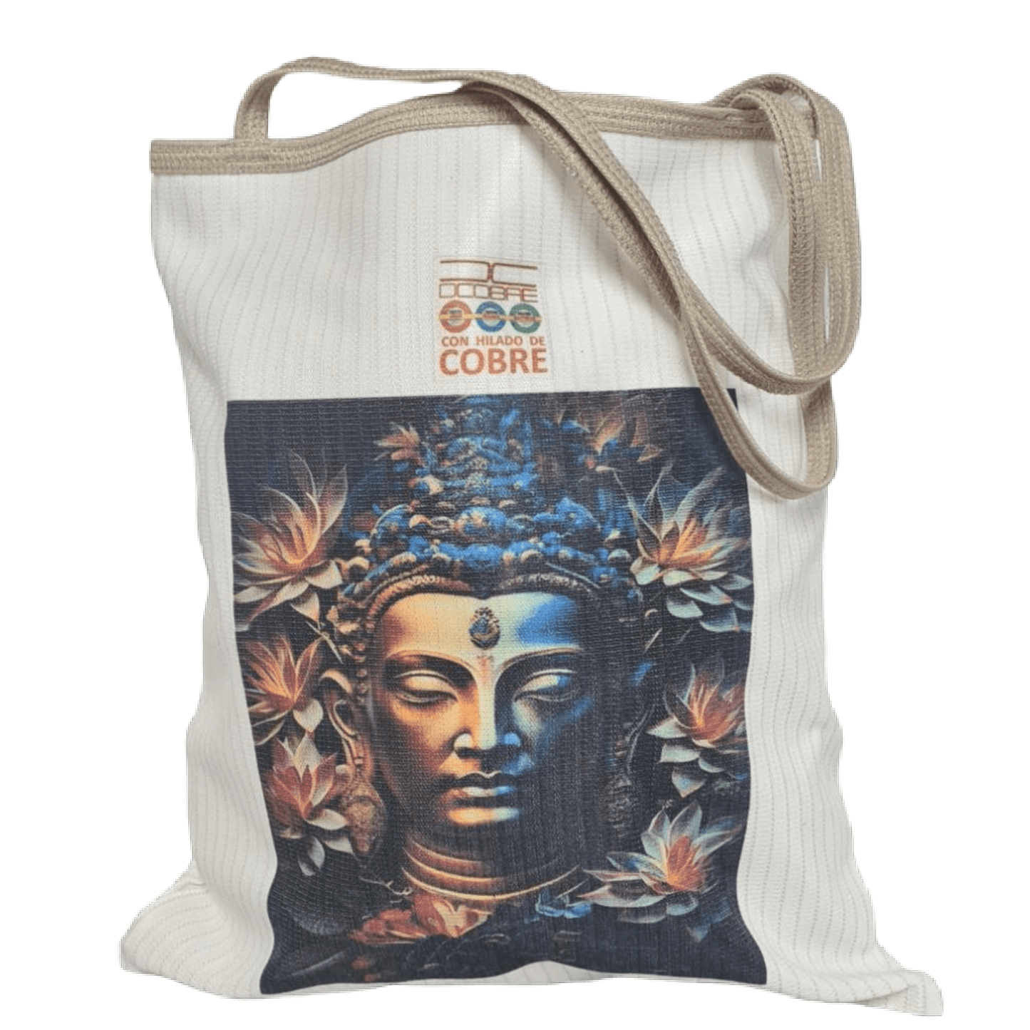 Bolsa Reutilizable BUDA FLOR (tela 300gr) LIQUIDACIÓN.