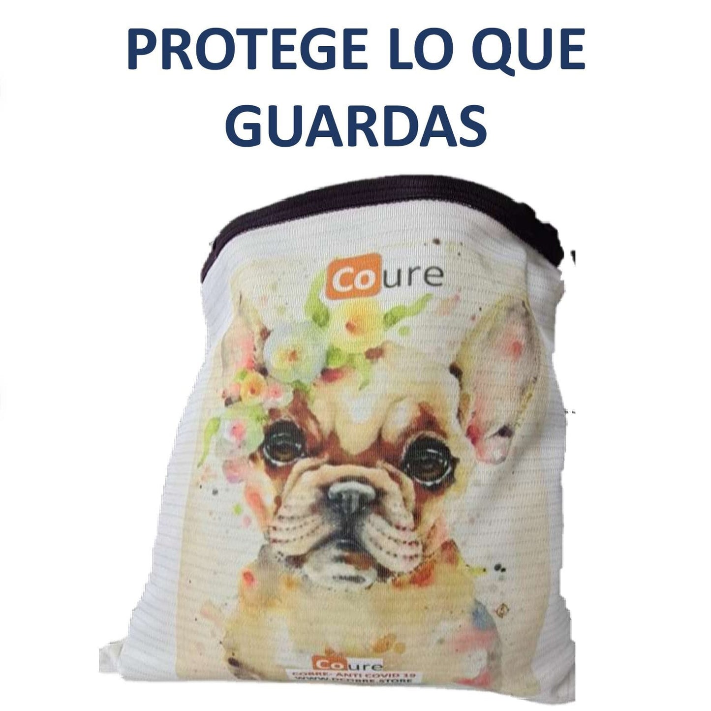 Bolsa Reutilizable PERRO BULLDOG (tela 300 grs.)