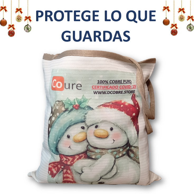 Bolsa COBRE Navidad Muñecos de Nieve 2