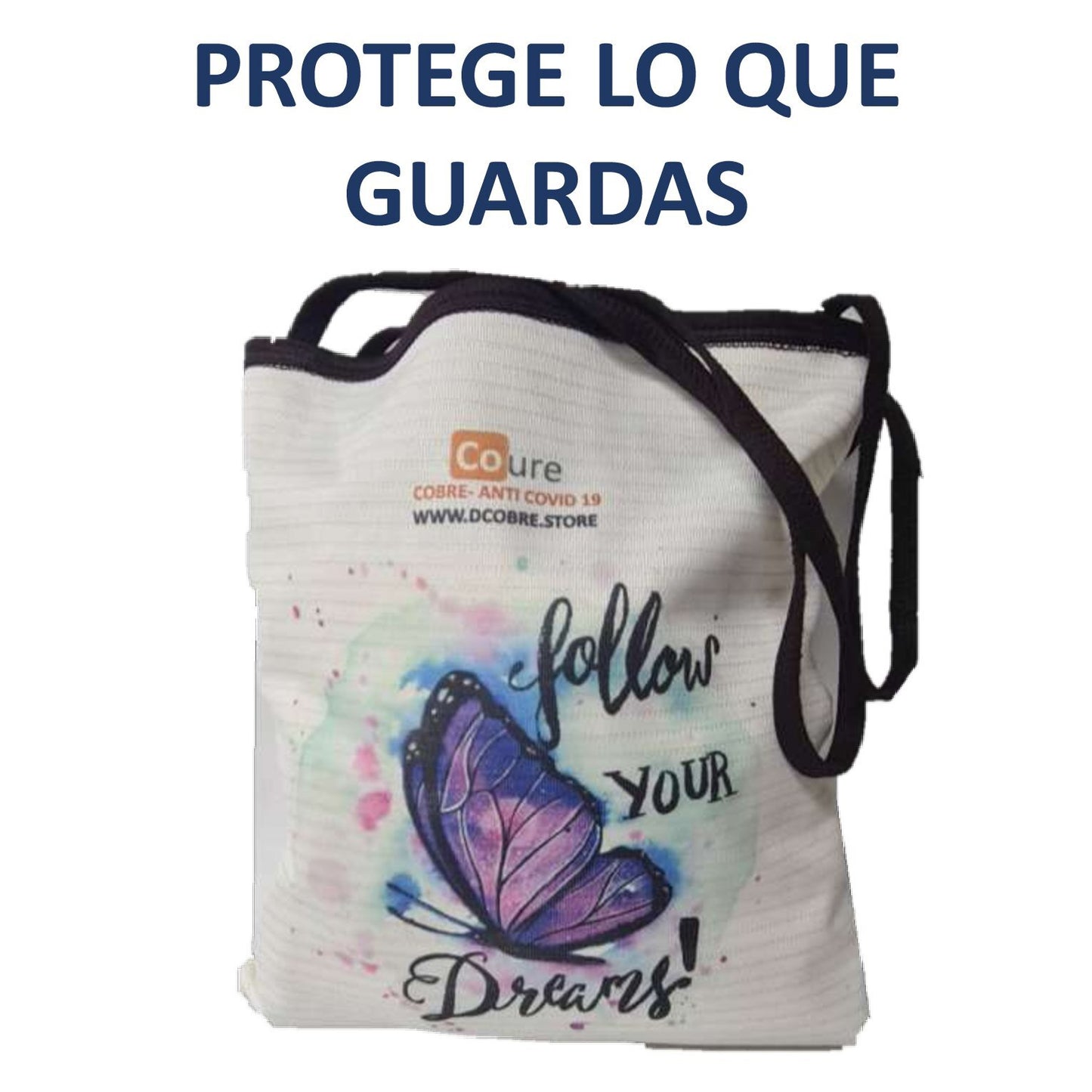 Bolsa Reutilizable con COBRE modelo mariposa.