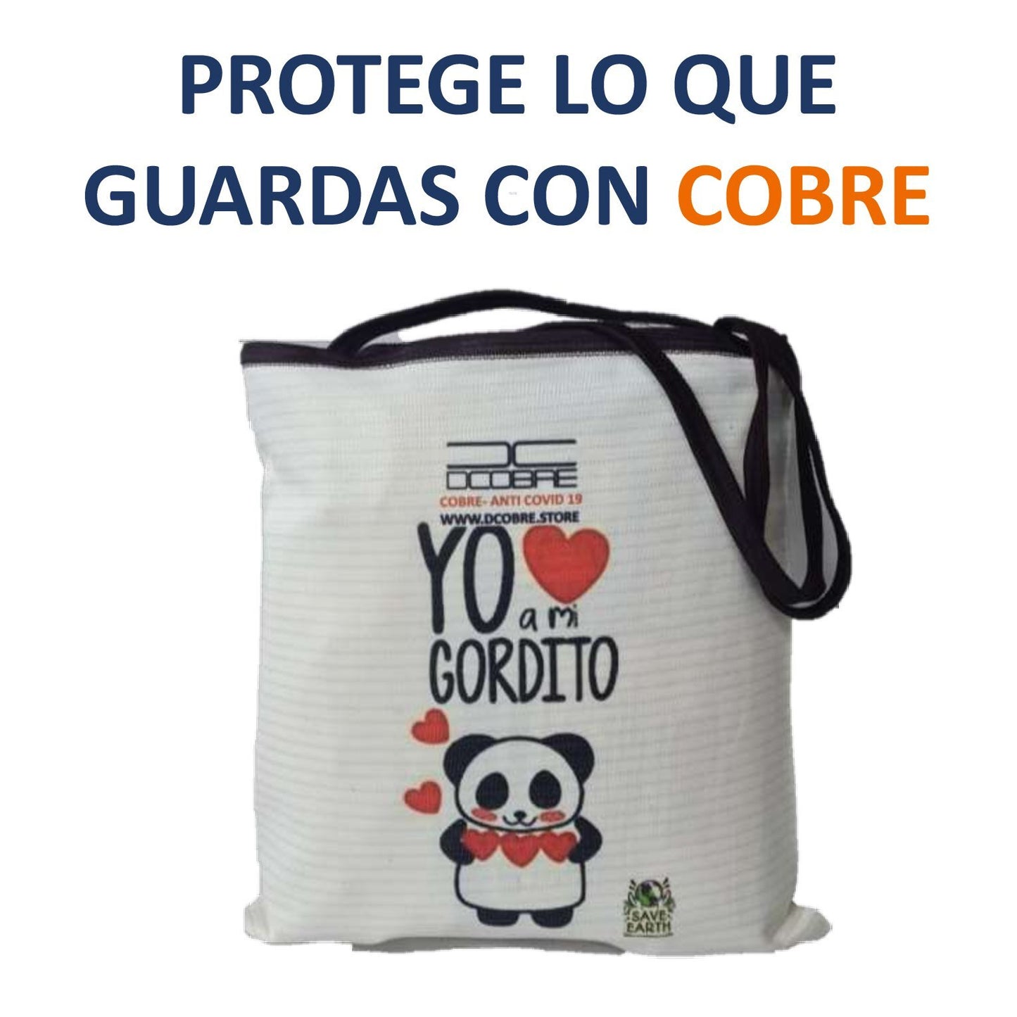 Bolsas Reutilizables con cobre. Modelo GORDITO 300 grs.