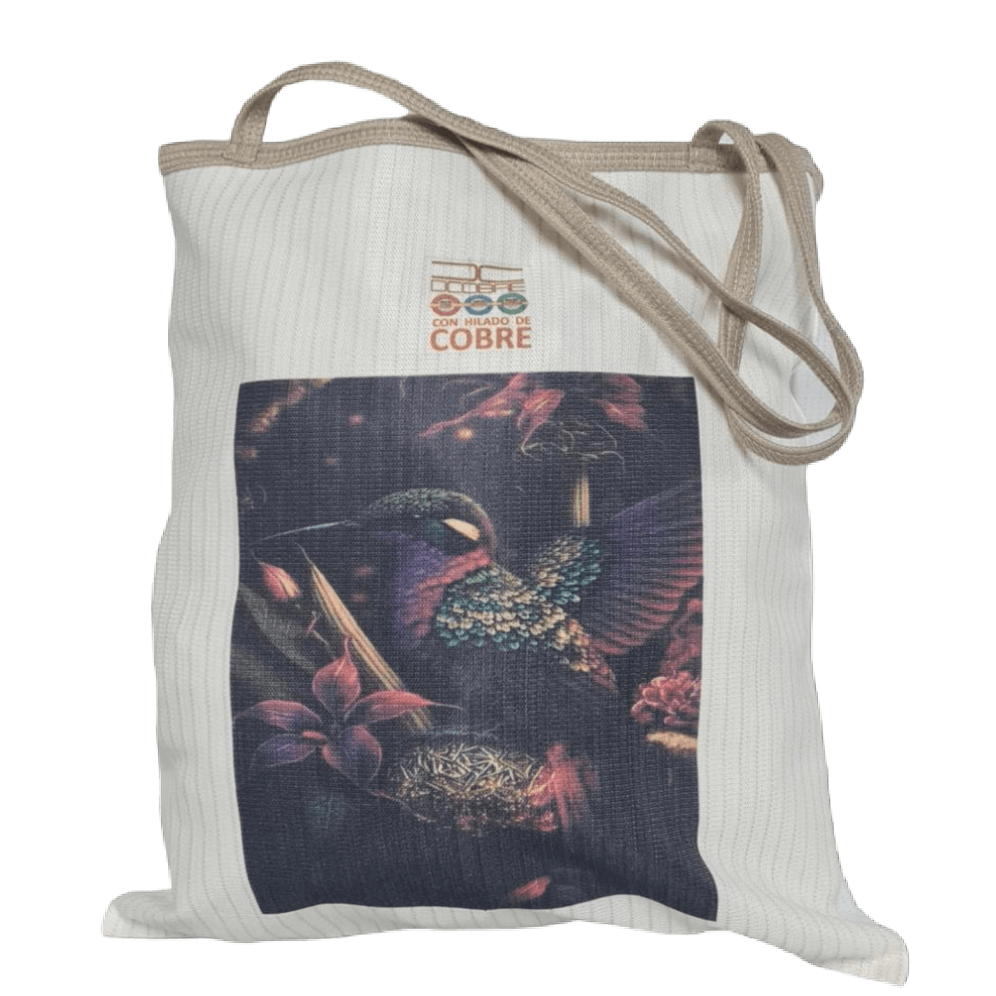 Bolsa Reutilizable COLIBRÍ COLORES (tela 300gr) LIQUIDACIÓN.