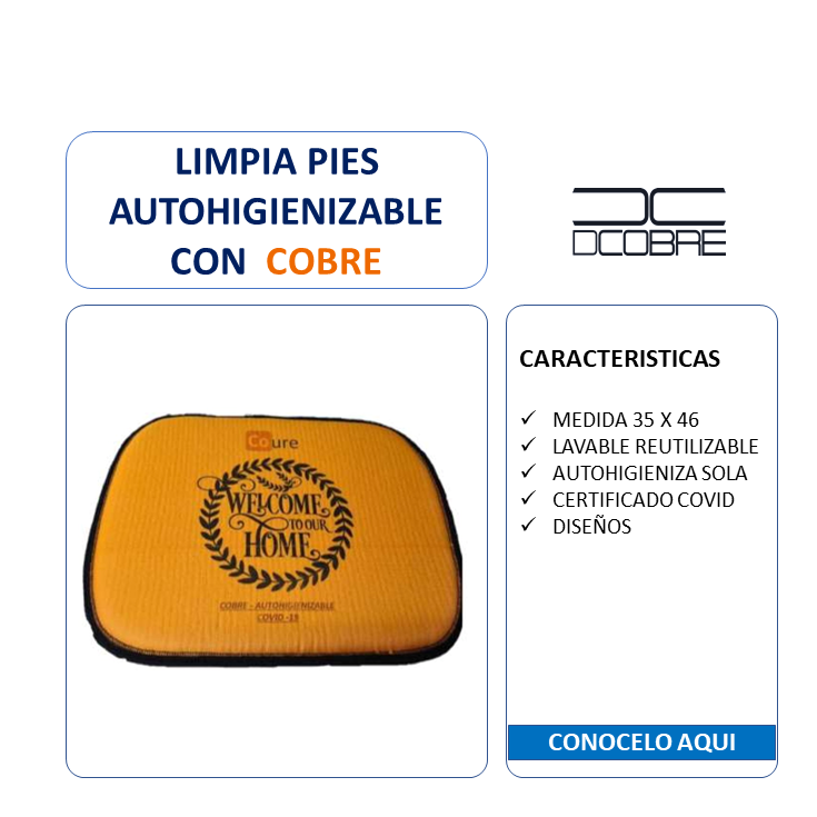 Limpia Pies con Cobre, liquidación.