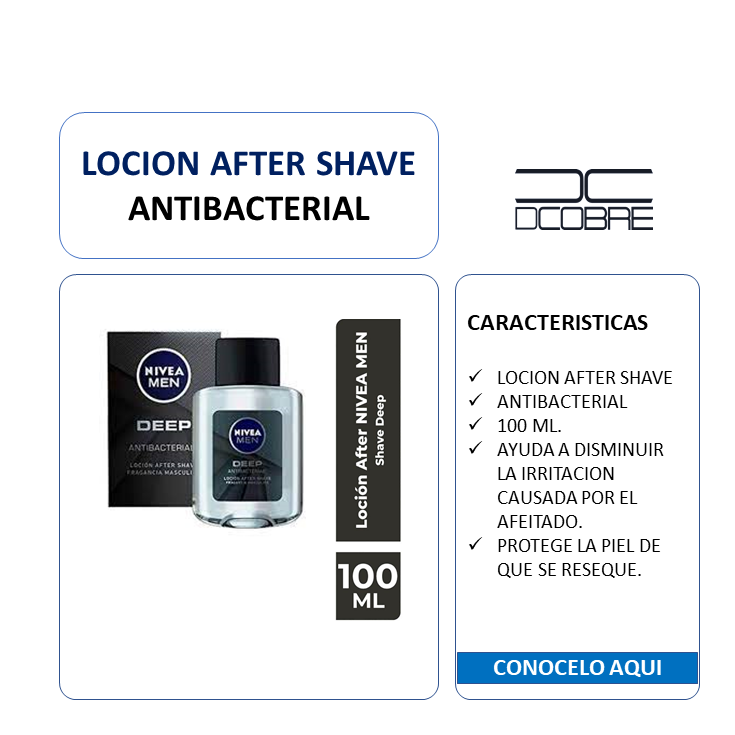 Loción After Shave Antibacterial
