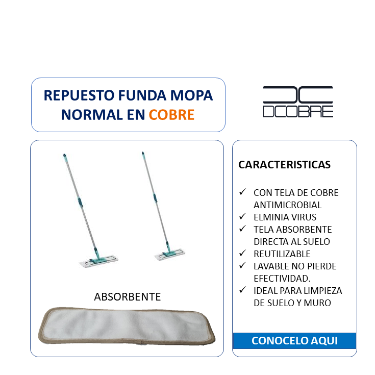 Repuesto Mopa Normal en cobre, NUEVO