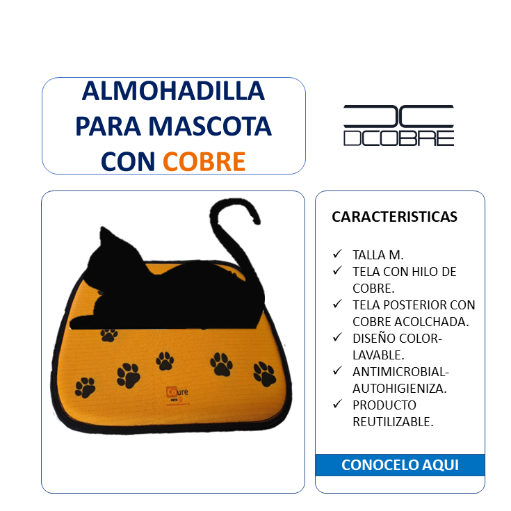 PACK 10 Almohadilla para mascotas con COBRE. Talla M X MAYOR
