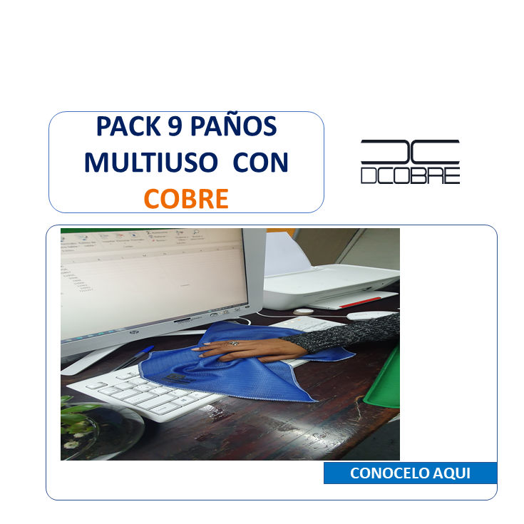 PACK de 24 paños absorbentes, con cobre. para empresa x mayor o reventa.