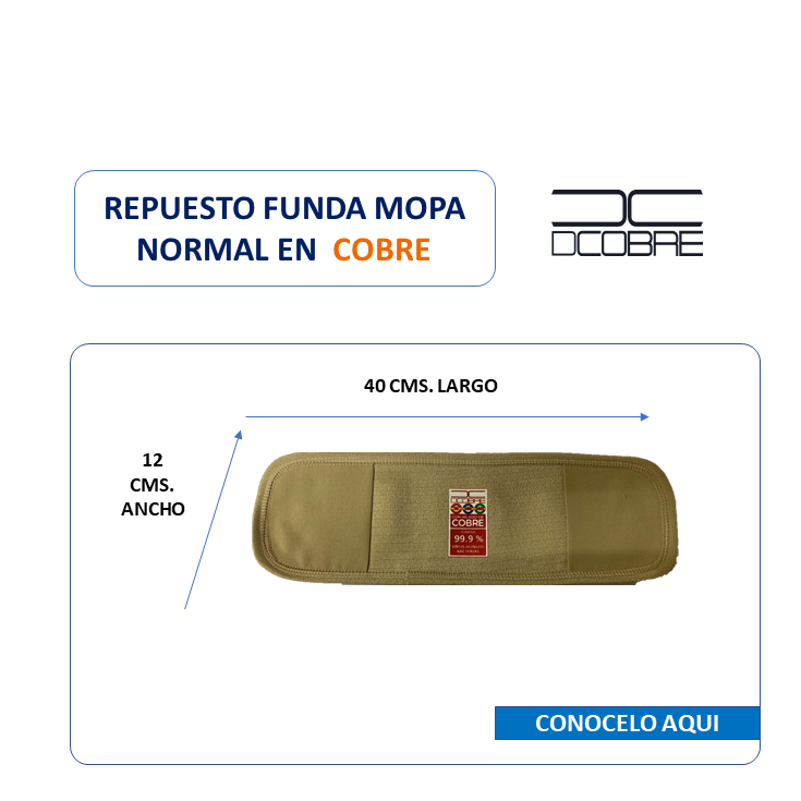 Repuesto Mopa Normal en cobre, NUEVO