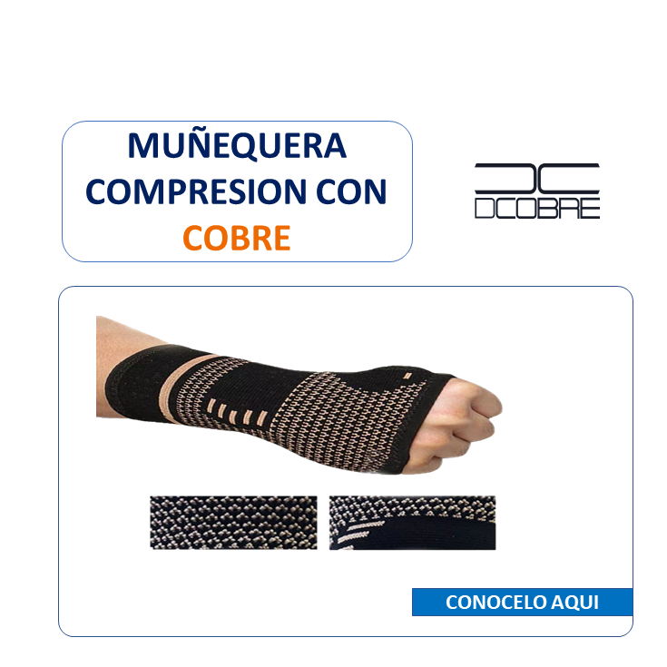 Muñequera profesional con Cobre