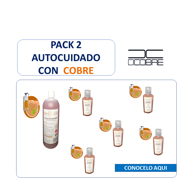Pack 2 autocuidado con cobre.