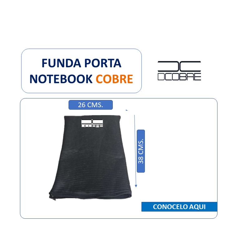Funda porta Notebook en cobre.