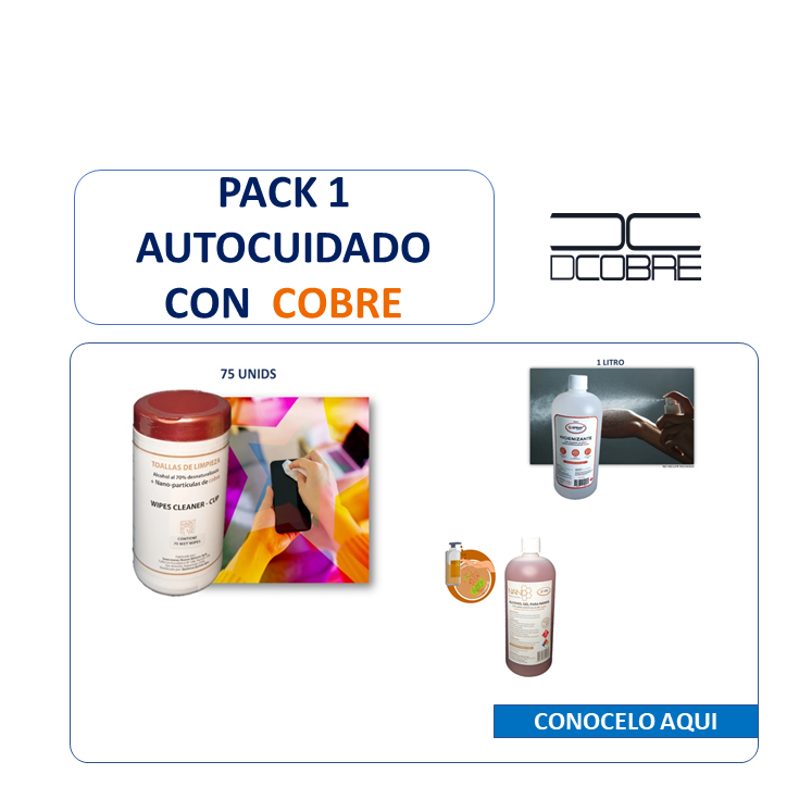 Pack 1 Autocuidado con Cobre. Colegio