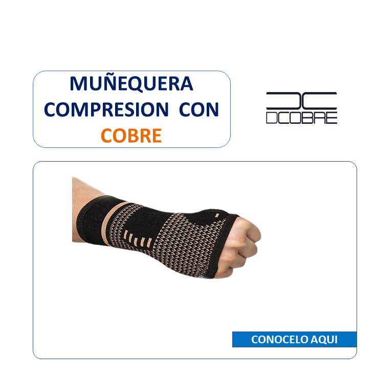 Muñequera profesional con Cobre