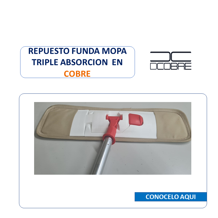 Funda Mopa Triple absorción en cobre.
