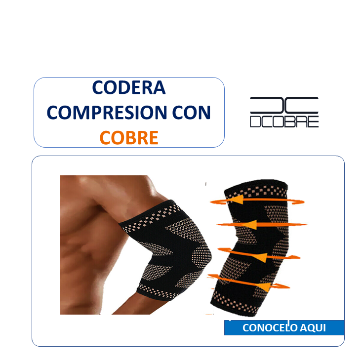 Codera compresión con cobre. (unidad)
