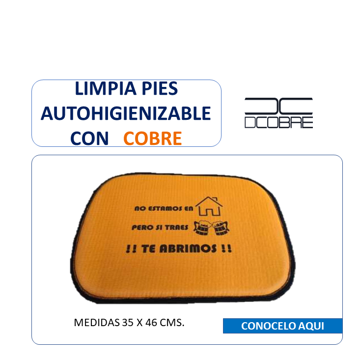 Limpia Pies con Cobre, liquidación.