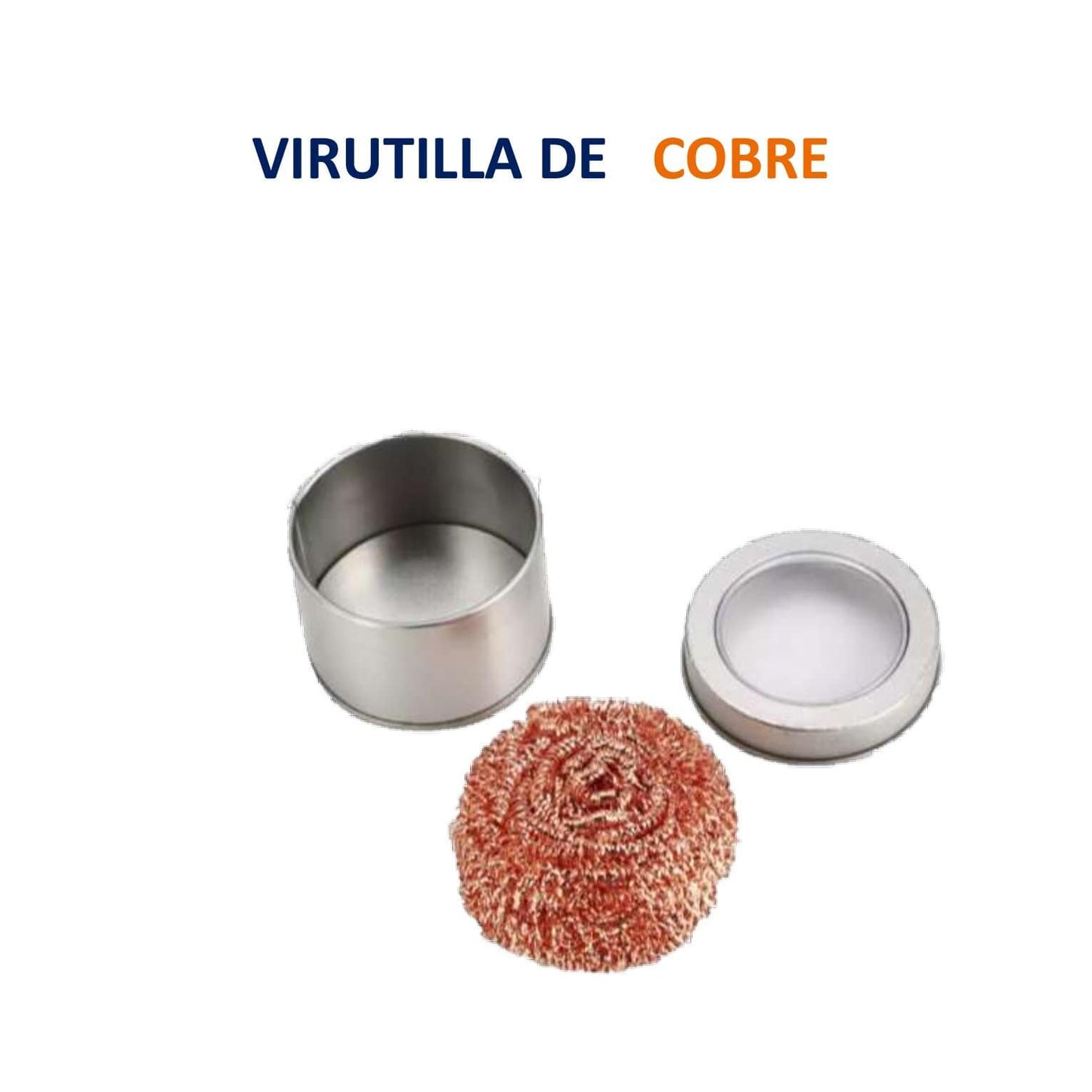 Virutilla con fibra de cobre.