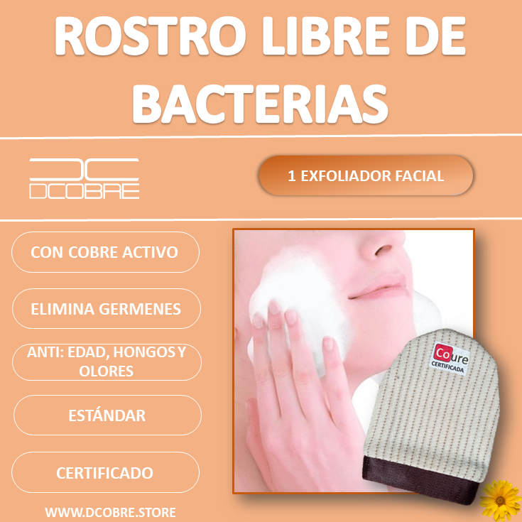 Exfoliador Facial con COBRE activo - DCobre