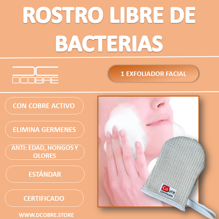 Exfoliador Facial con COBRE activo - DCobre