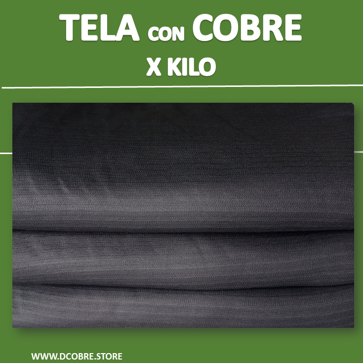Tela con COBRE por kilo Gris Grafito - DCobre