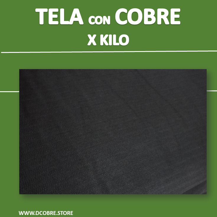 Tela con COBRE por kilo Gris Grafito - DCobre