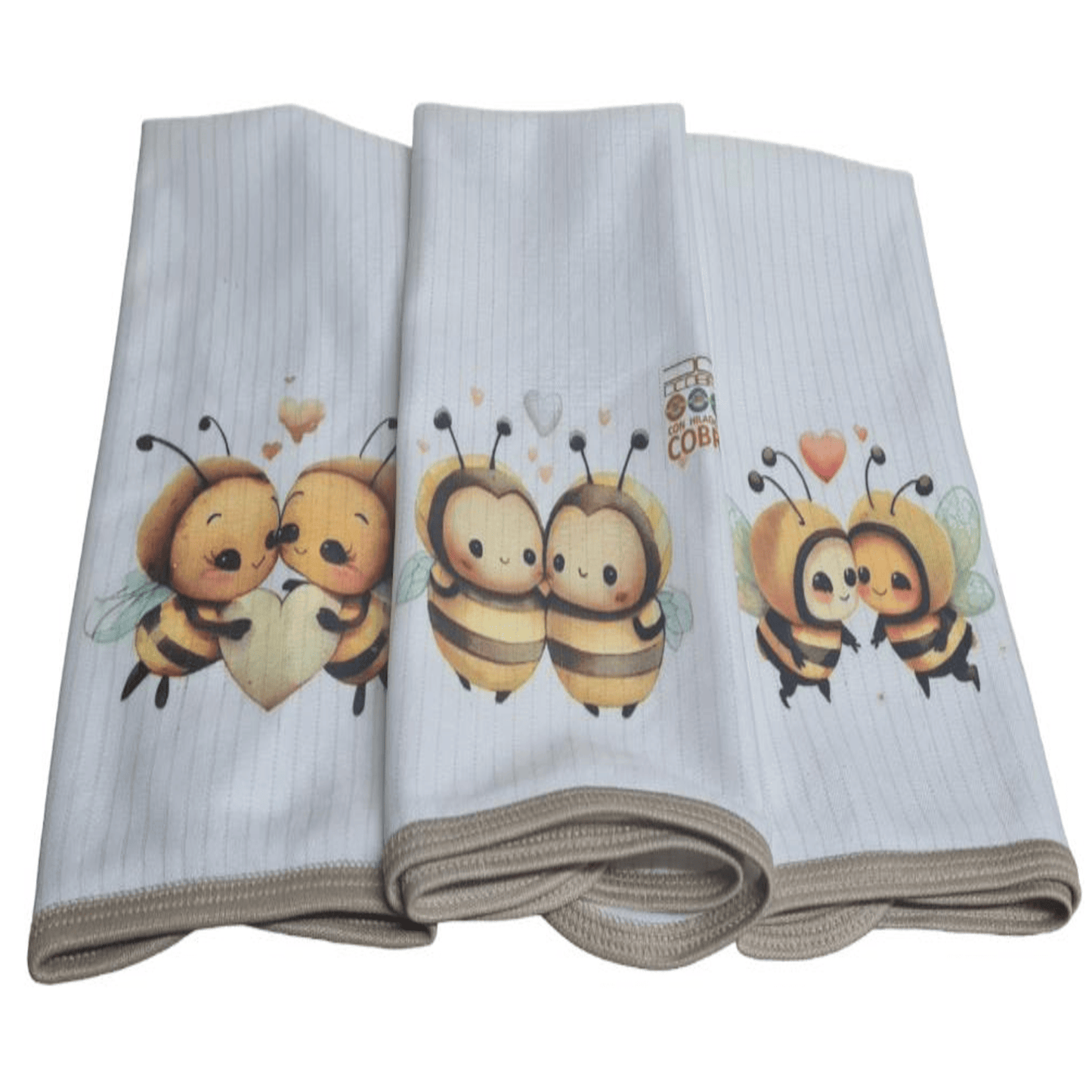 Pack 3 paños de platos absorbentes LOVE BEE , tela cobre activo (grueso) NUEVO, OFERTA DEL MES