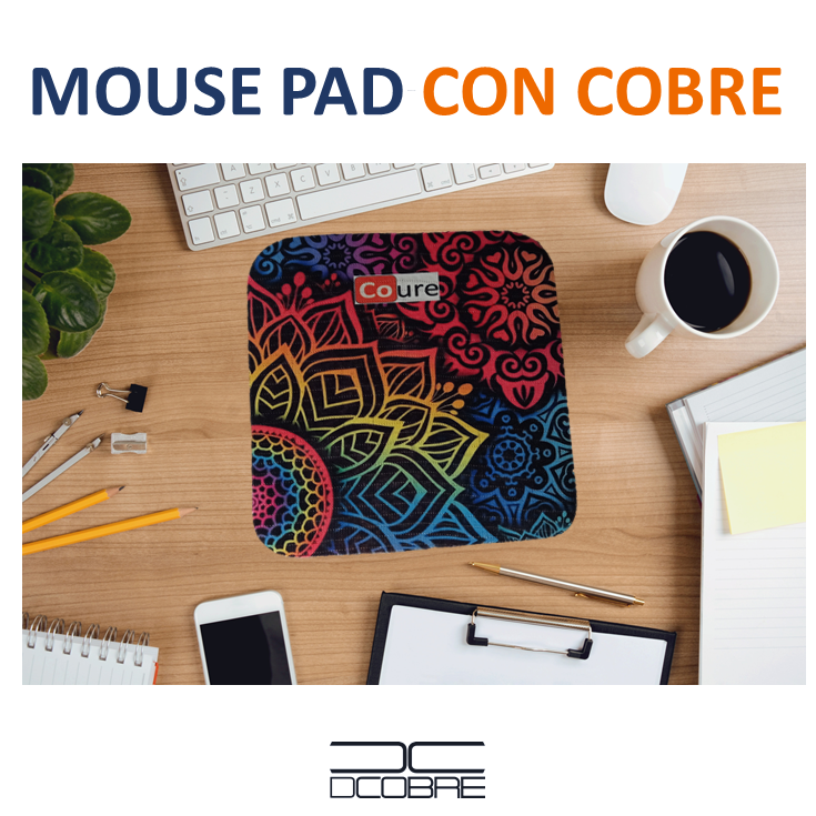 Mouse Pad con COBRE activo. Diseño MANDALA - DCobre